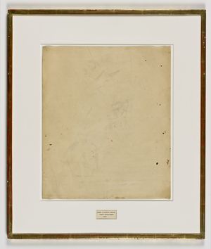 Robert Rauschenberg, <cite>Erased de Kooning Drawing</cite>. 1953. San Francisco Museum of Modern Art. RRF 53.D001 | Источник: <a href='https://www.rauschenbergfoundation.org/art/artwork/erased-de-kooning-drawing'>rauschenbergfoundation.org</a>